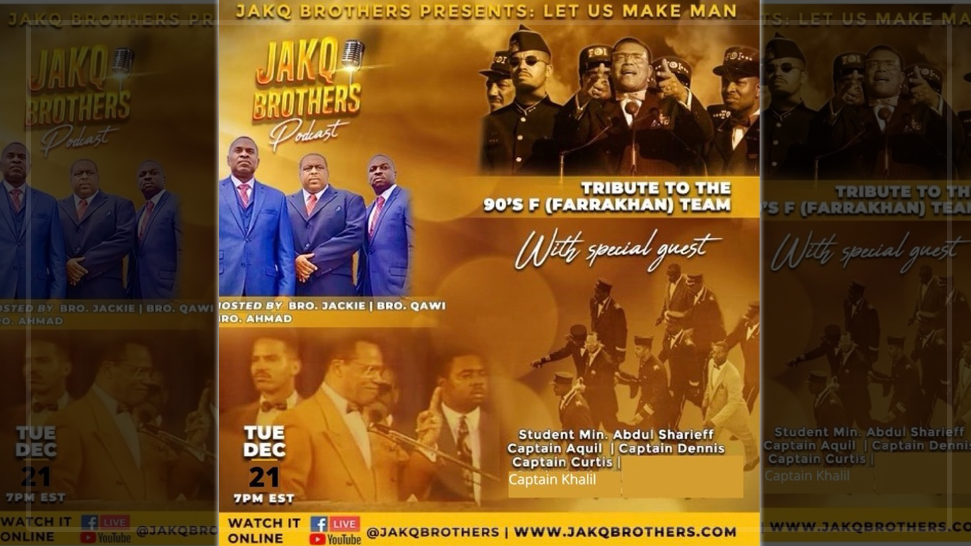 JAKQ Brothers pay tribute to The 90s (Farrakhan) Team