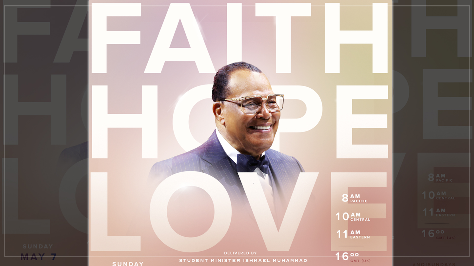 Student Minister Ishmael Muhammad speaks on the Love and Faith of Minister Farrakhan